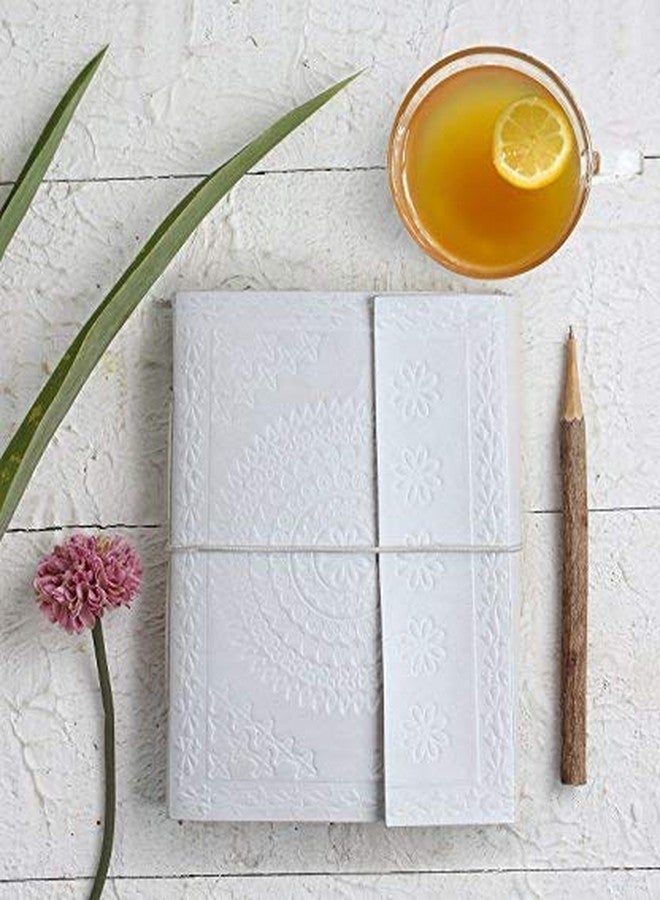storeindya Store Indya Handmade Genuine Leather Journal Eco-Friendly Unlined Pages Compact Travel Diary Writing Journal for Men & Women (Traditional Mandala Collection) - Image 2