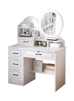keke Multifunctional Makeup Vanity Dressing Table with LED Mirror and Chair 80 CM  - Image 1