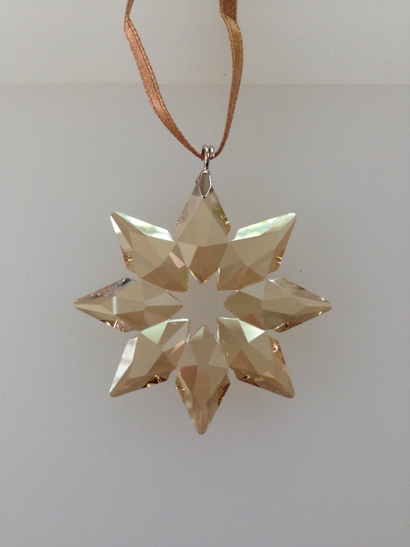 Swarovski Crystal 2013 SCS Gold Little Star Ornament