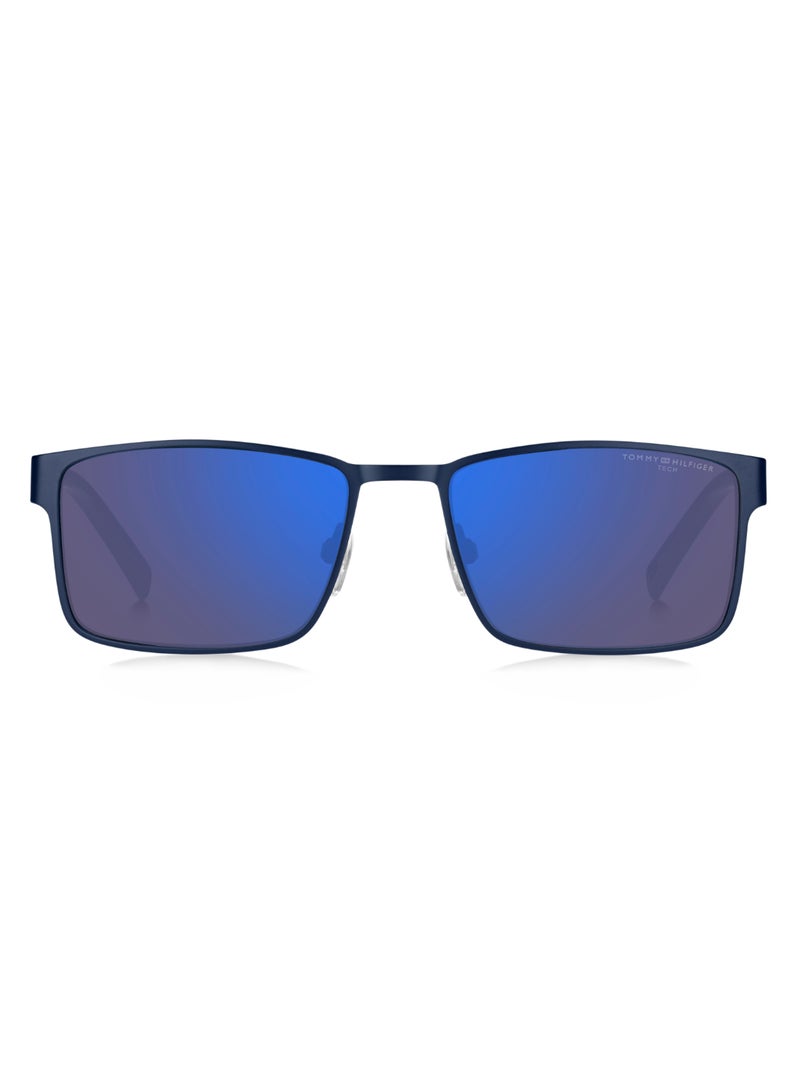 Men's UV Protection Rectangular Shape  Sunglasses TH 2087/S BLUE 40 - Lens Size: 39.6 Mm - Mtt Blue M