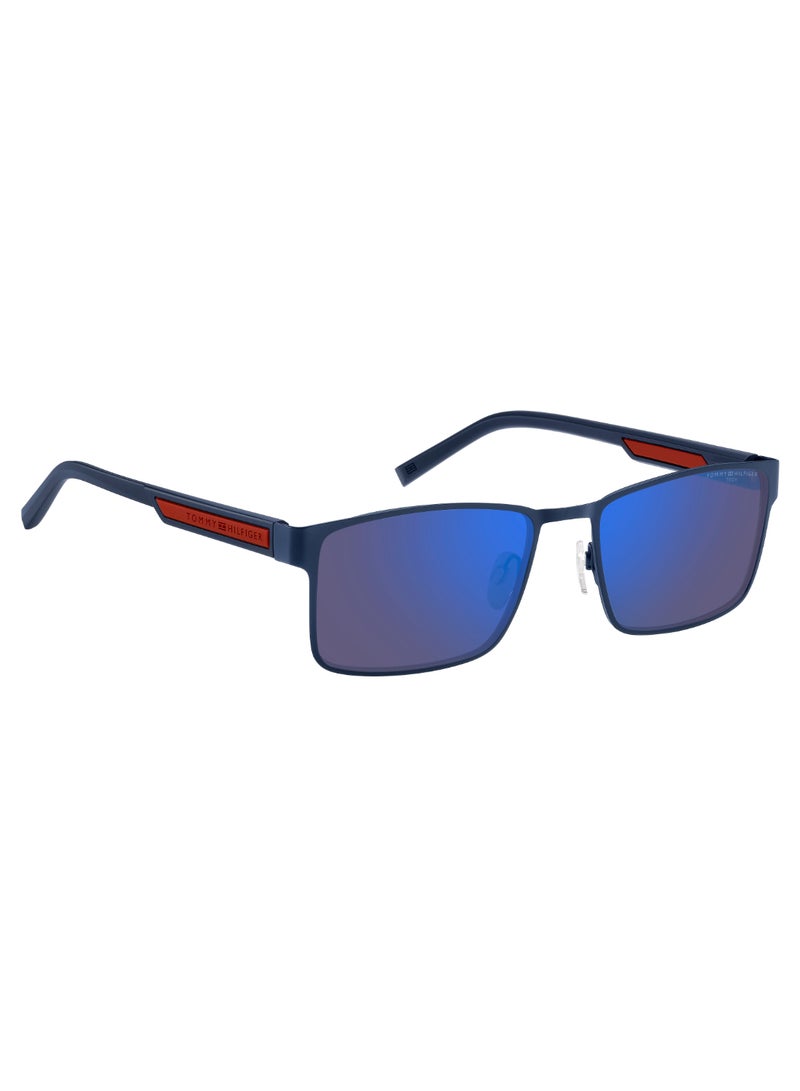 Men's UV Protection Rectangular Shape  Sunglasses TH 2087/S BLUE 40 - Lens Size: 39.6 Mm - Mtt Blue M