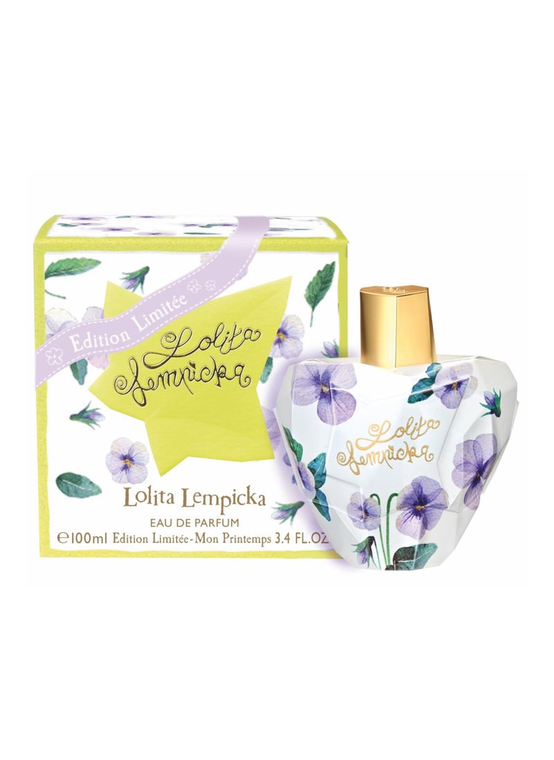 Lolita Lempicka Lolita Lempicka Mon Premier Ladies - Eau De Parfum Spray For Women - Notes of Licorice, Violet, & Anise - Limited Edition Mon Printemps, Monet Style Bottle - 3.4 Oz 