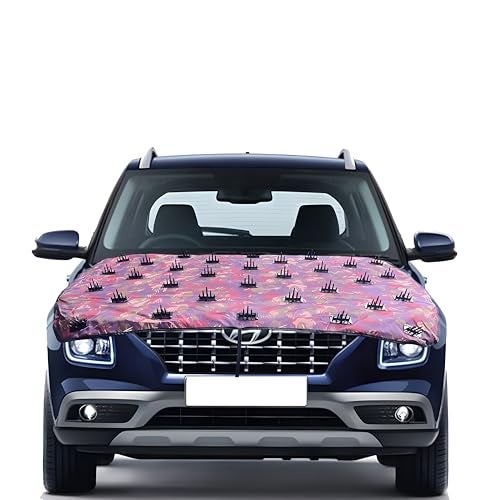 AUTOUNIKO Dustproof Bonnet+Roof Spike Car Cover Complete Protection from Street Dogs Cat Monkeys & Wild Animals, Compatible Universal Size with SUV (Bonnet) - Image 1