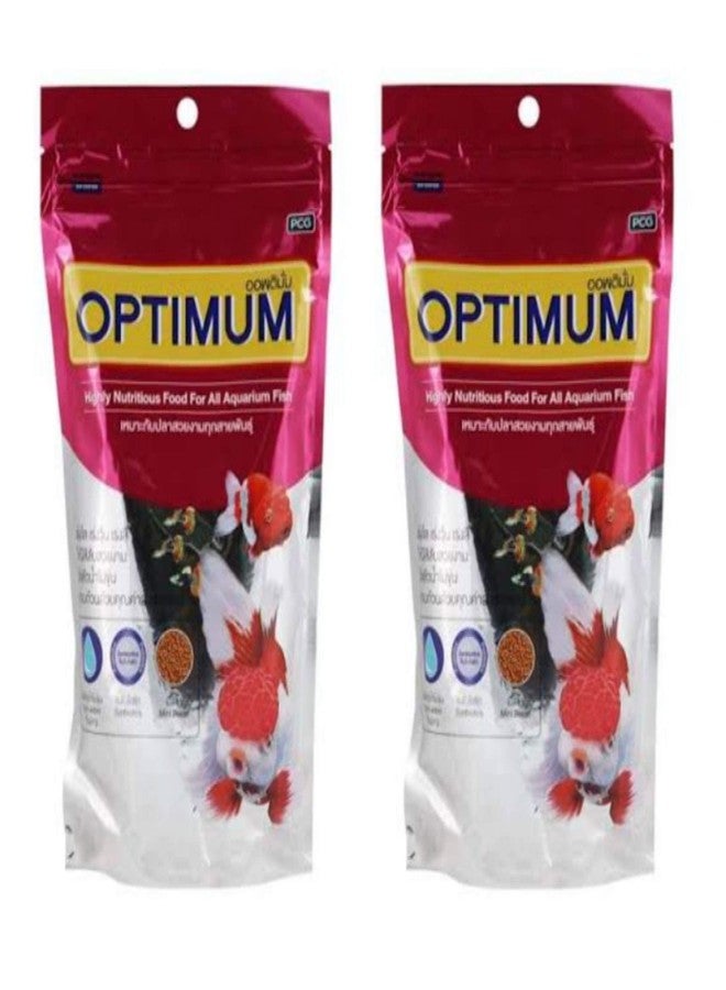 Fish - O - Fish Optimum Highly Nutritious All Life Stages Fish Food for All Aquarium Fish (200Gm X 2 = 400Gm, Mini Pellet), 1 Count - Image 1