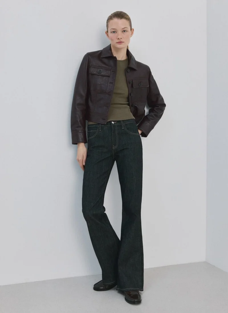 MANGO  Ribbed cotton-blend top for Women | Best Price UAE