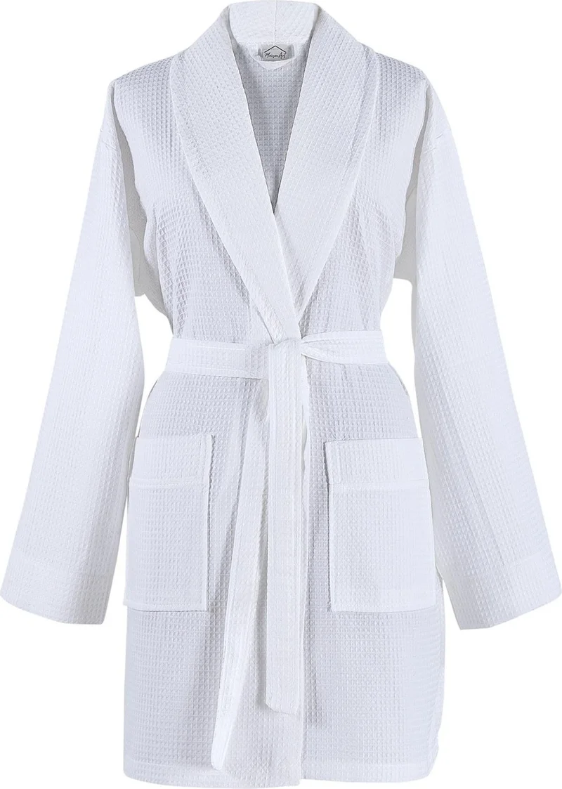 Zeynep Tekstil Waffle | Pike 100% Cotton Bathrobe Unisex Premium New Trend Bathrobe