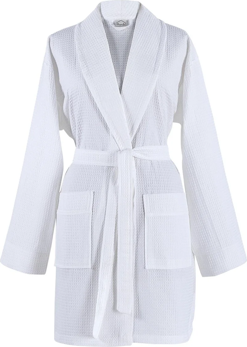 Zeynep Tekstil Waffle | Pike 100% Cotton Bathrobe Unisex Premium New Trend Bathrobe