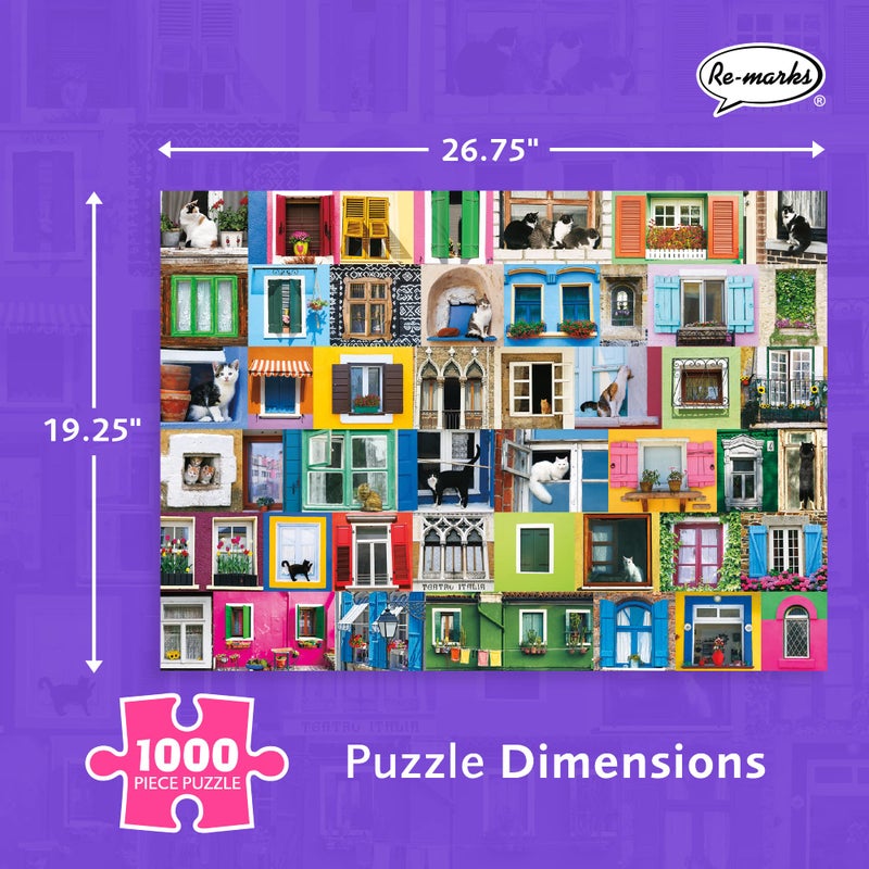 Re-marks Window Seat 1000-Piece Animal Puzzle for All Ages - Image 3