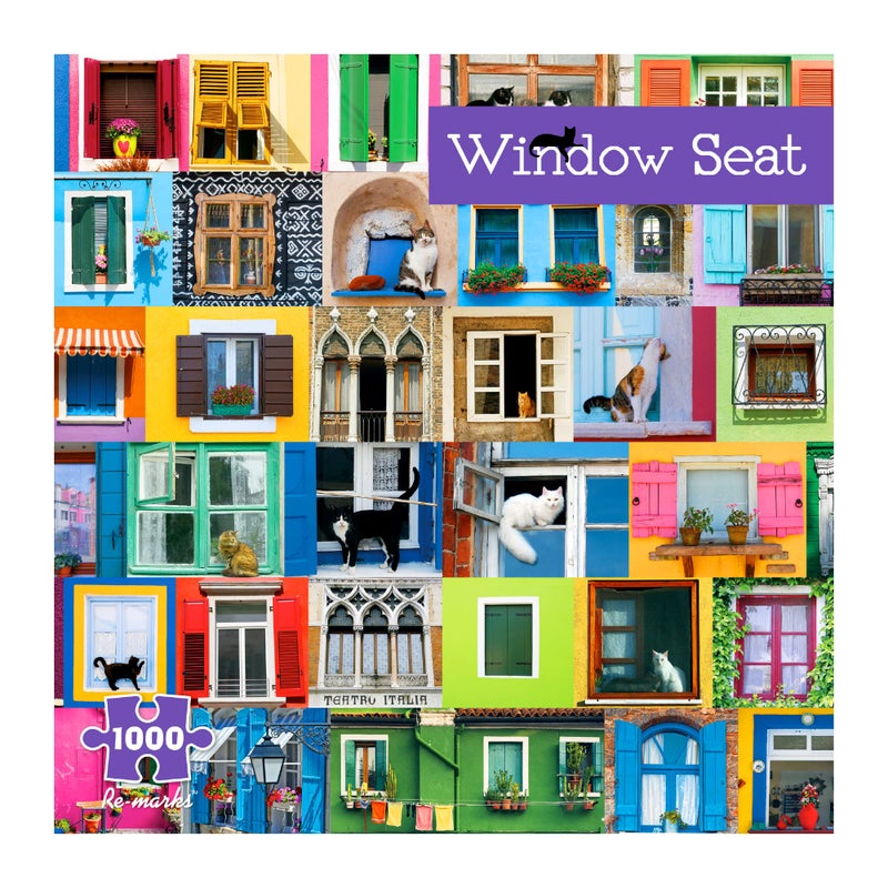 Re-marks Window Seat 1000-Piece Animal Puzzle for All Ages - Image 1