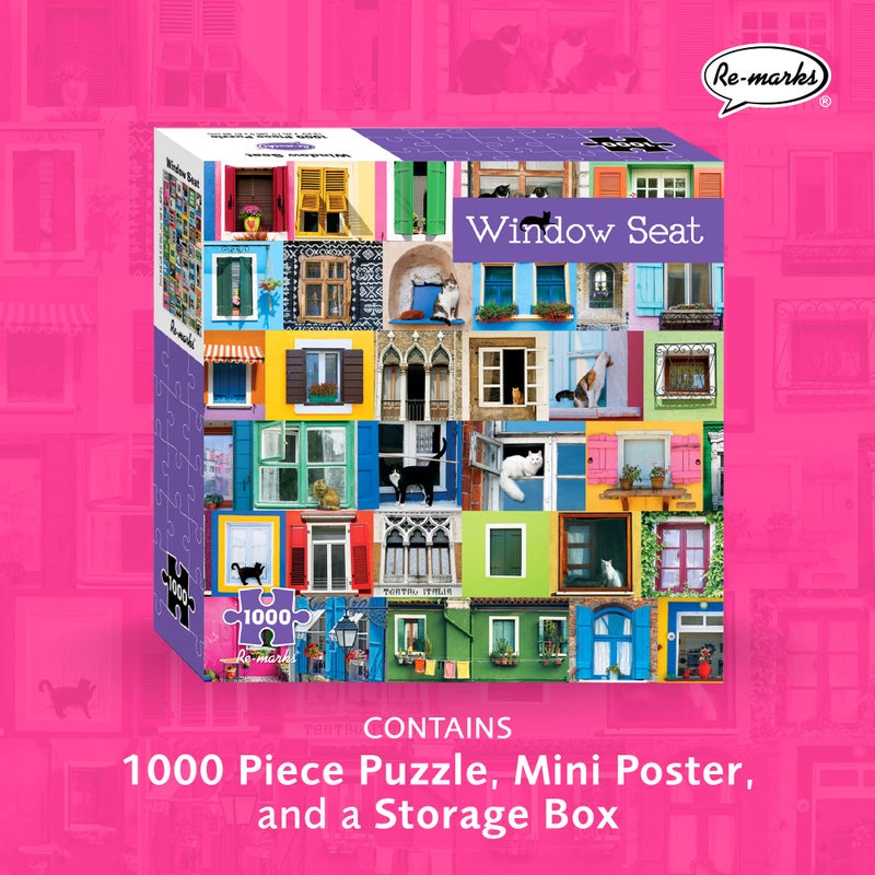 Re-marks Window Seat 1000-Piece Animal Puzzle for All Ages - Image 2