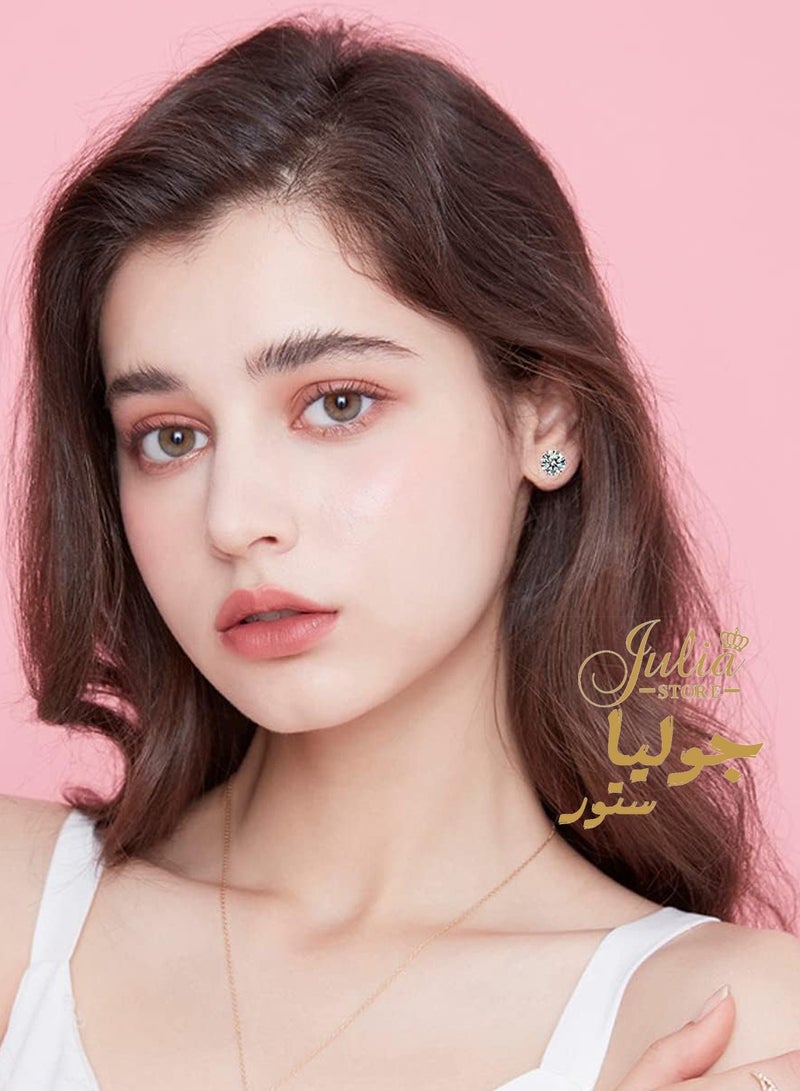 Julia Store 18K Yellow Gold Plated Stainless Steel Snake Chain Herringbone Necklace/Bracelet/Earrings for Women Jewelry Sets Pack of 3 By Julia Store  - Image 4