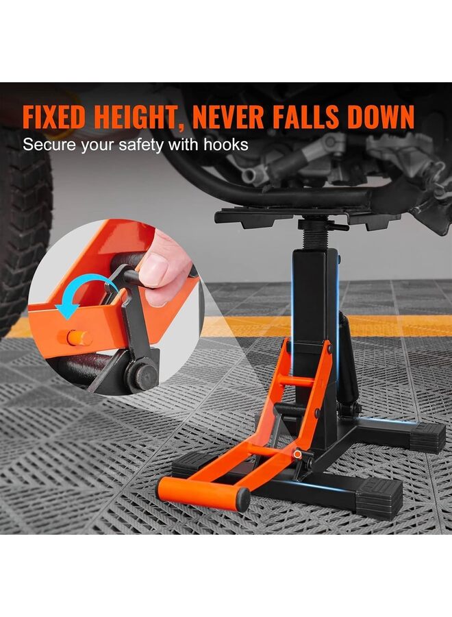 Dirt Bike Stand - 440 lbs Capacity, Hydraulic Lift Operation, Adjustable Height Hoist Table for Motorcycle Repair & Maintenance - Image 4