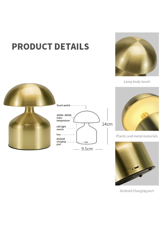 ARSTID Modern design wireless touch LED table lamp with 3 levels of dimming, ideal for use - Image 4