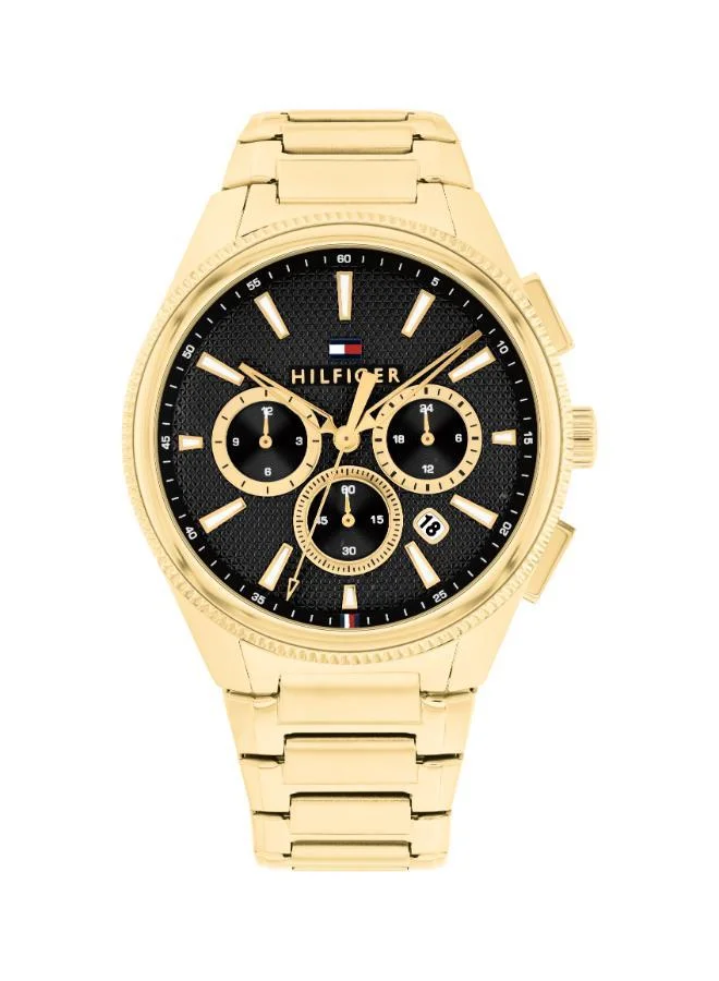 Ionic Plated Thin Gold Steel Quartz Multifunction Watch