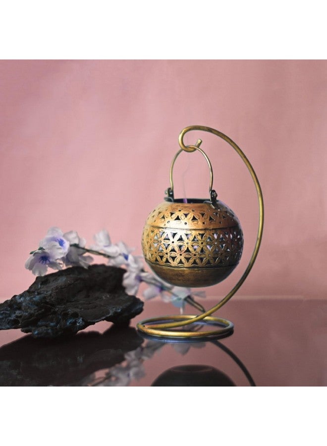 RusticDior Metal Tealight Candle Holder Hanging Degchi/Dhuni Tea Light Candle Stand Holders Home Decoration Items for Home/Office - Image 1