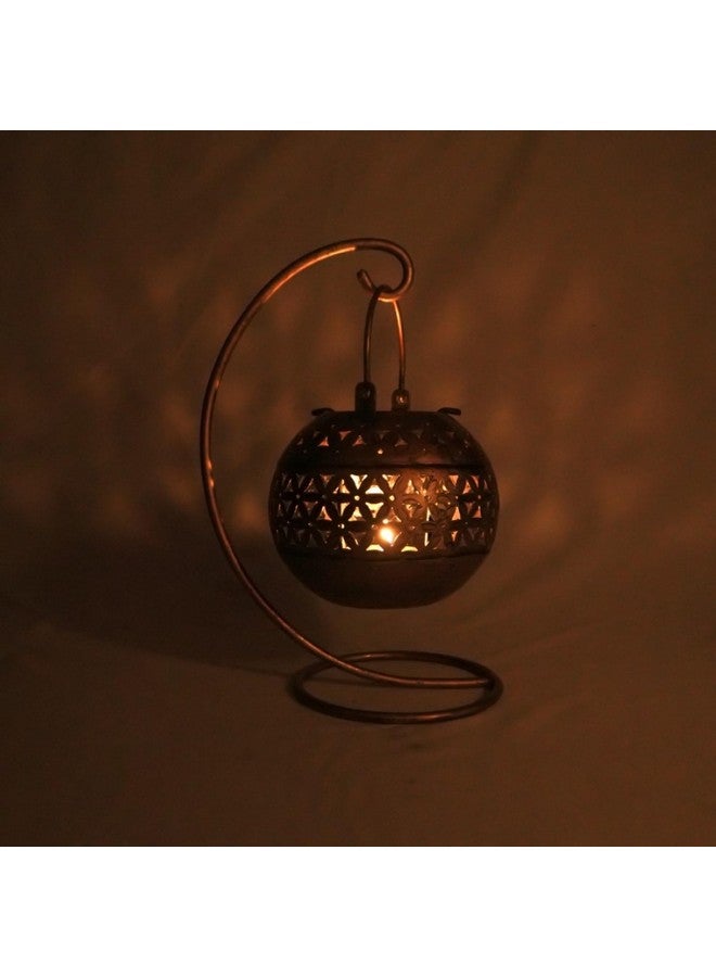RusticDior Metal Tealight Candle Holder Hanging Degchi/Dhuni Tea Light Candle Stand Holders Home Decoration Items for Home/Office - Image 2