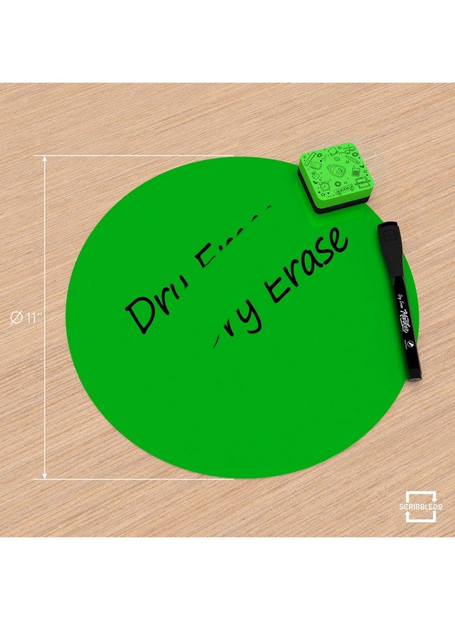 Scribbledo 8 Pack Dry Erase Dots 11 Inch Colorful Dry Erase Circles For Tables Whiteboard Wall Removable Vinyl For School Classroom Teachers Students - Image 5