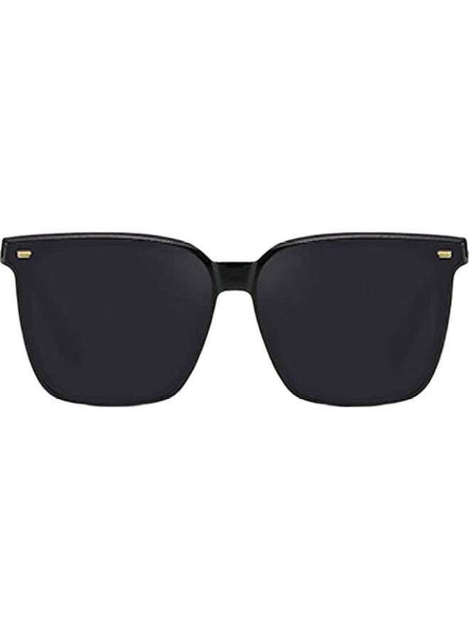 DRATRA Polarized Sunglasses Men Women Big Face Slimming Sunglasses Driving Anti-Glare Style Oversized Square Sunshades - Image 1