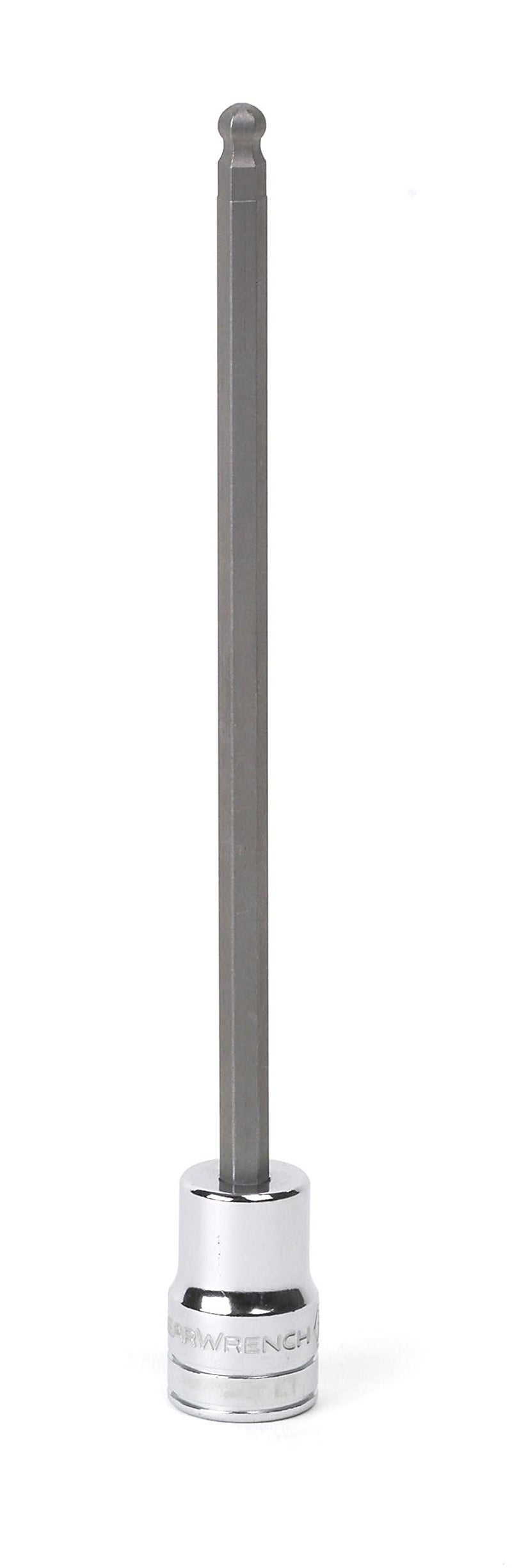 GEARWRENCH 3/8" Drive Long Ball End Hex Bit Socket, 1/4" - 80438 - Image 1