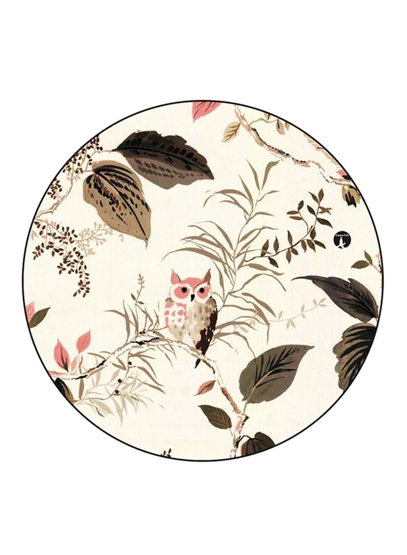 RKN An Owl Printed Fridge Magnet Round  Multicolour - Image 1