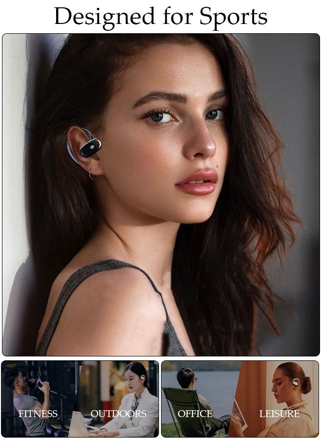 DUNISO - Wireless Earbuds Bluetooth 5.3 Headphones Wireless Charging Case Sports Ear Buds Touch Control LED Power Display Built-in Mic Headset Waterproof Earphones in-Ear for IOS and Android - Image 1