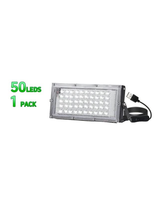 50LEDs 6000LM Bright Floodlight With Bracket Switch Control 5V USB Plug Garage Warehouse Light - Image 1