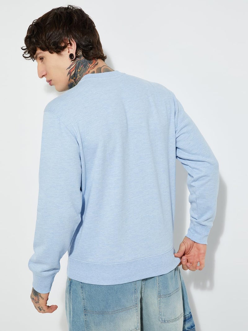 Max URB_N Men Knit Sweatshirt(Blue_M) - Image 2
