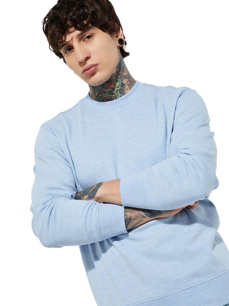 Max URB_N Men Knit Sweatshirt(Blue_M) - Image 5