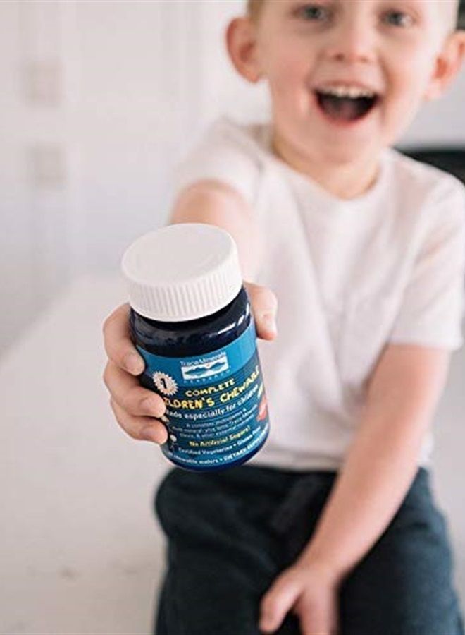 Trace Minerals Complete Children's Chewable Tablets | Well-rounded Multivitamin, Contains Numerous Vitamins, Minerals | Promotes Healthy Energy And Mental Focus | Vegan, Gluten Free | 60 Of 1 Pack - Image 3