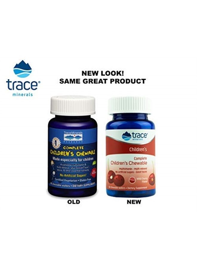 Trace Minerals Complete Children's Chewable Tablets | Well-rounded Multivitamin, Contains Numerous Vitamins, Minerals | Promotes Healthy Energy And Mental Focus | Vegan, Gluten Free | 60 Of 1 Pack - Image 2