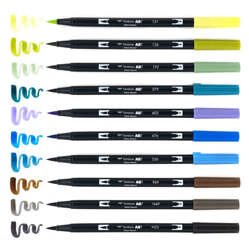 Tombow 56169 Dual Brush Pen Art Markers, Landscape, 10-Pack. Blendable, Brush and Fine Tip Markers - Image 5