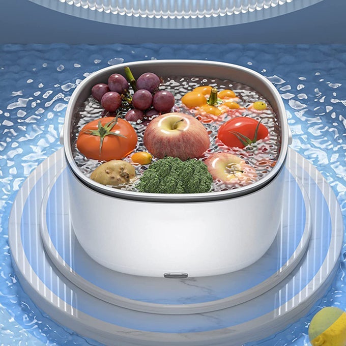 ULTRASONIC VEGETABLE AND FRUITS WASHING BASKET FRUIT VEGETABLE WASHING MACHINE WATERPROOF BASKET FOOD CLEANER VEGETABLE WASHER