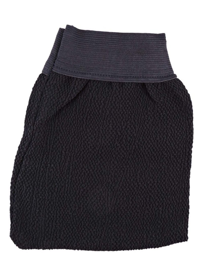 BLOOMING TIME Bath Gloves Scrubbing Leefa Black - Image 2