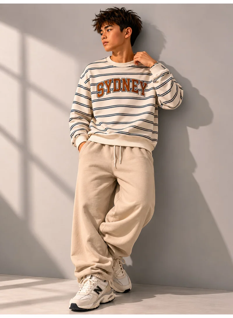 No Way Monday Boys Striped “Sydney” Long Sleeve sweatshirt