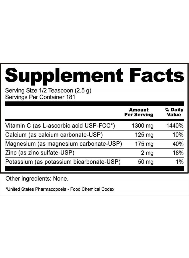 Nutribiotic Hypo-Aller C Powder Vitamin C & Minerals for Antioxidant & Collagen Support | 1300 mg Vitamin C per serving | 16 ounce | Buffered | Calcium, magnesium, zinc, and potassium | Non-GMO  - Image 4