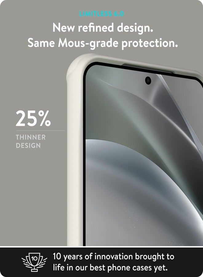 ماوس جراب Mous لهاتف سامسونج جالاكسي S25 بلس، متوافق مع MagSafe - Limitless 6.0 - لون رملي - غطاء حماية مقاوم للصدمات - Image 2