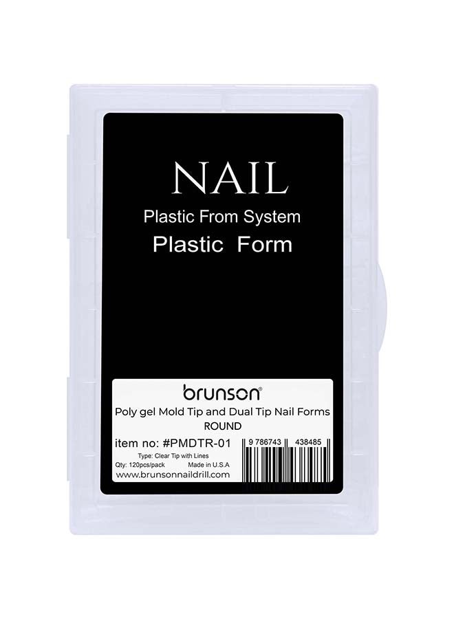 brunson أشكال أظافر مزدوجة لجيل التمديد البولي، نصائح مزيفة مسبقة الشكل مع مقياس 120 قطعة، أداة مانيكير لتمديد الأظافر، قوالب نصائح الأظافر، أظافر أكريليك، أظافر مزيفة، أداة مانيكير - Image 1