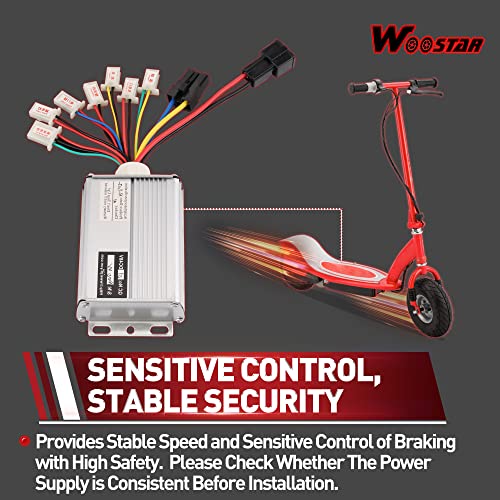 WOOSTAR Motorcycle Speed Controller 48V 1000W Replacement for Electrical Scooter E Bike Bicycle Tricycle Brush - Image 4