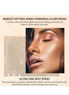 Ushas Glow Shimmer Spray - Shimmer Body Oil Liquid Easy to Push Away Natural Moisture Glitter Face Brightening Glow Pearl Highlighter Illuminator Shine Contouring Makeup for Face and Body #2  - Image 2
