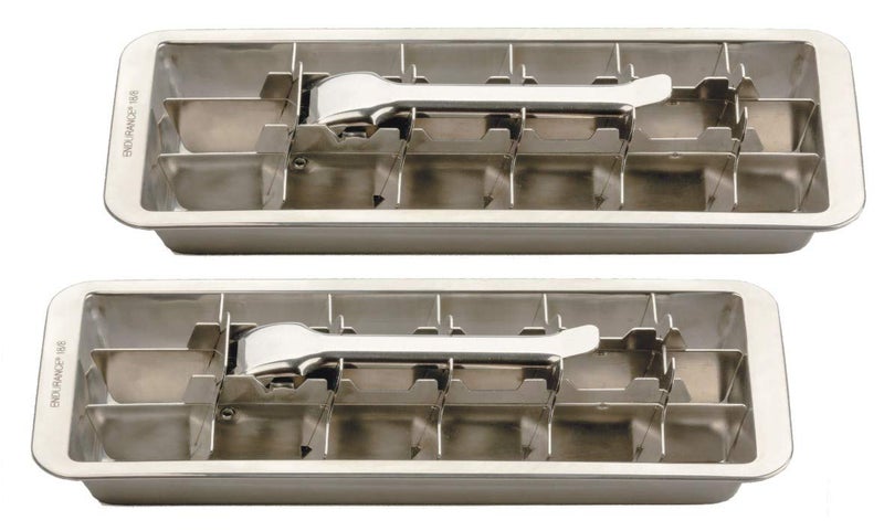 Endurance Endurance Stainless Steel 18 Cube Ice Cube Tray Set of 2 