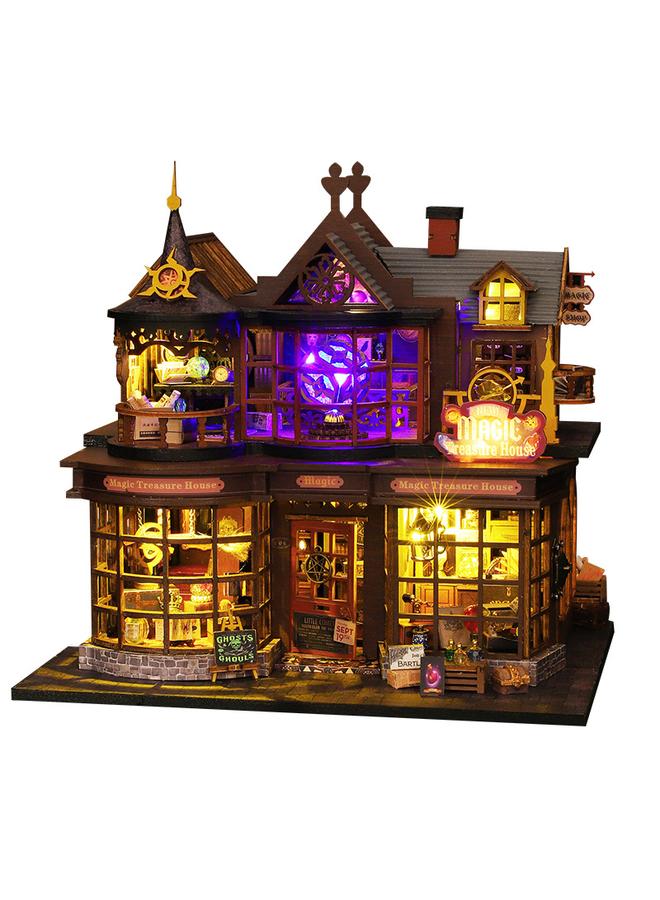 الأزرق جي دبليو منزل الكنز السحري في Kittdiy House مجمَّع يدويًا ومصابيح - Image 1