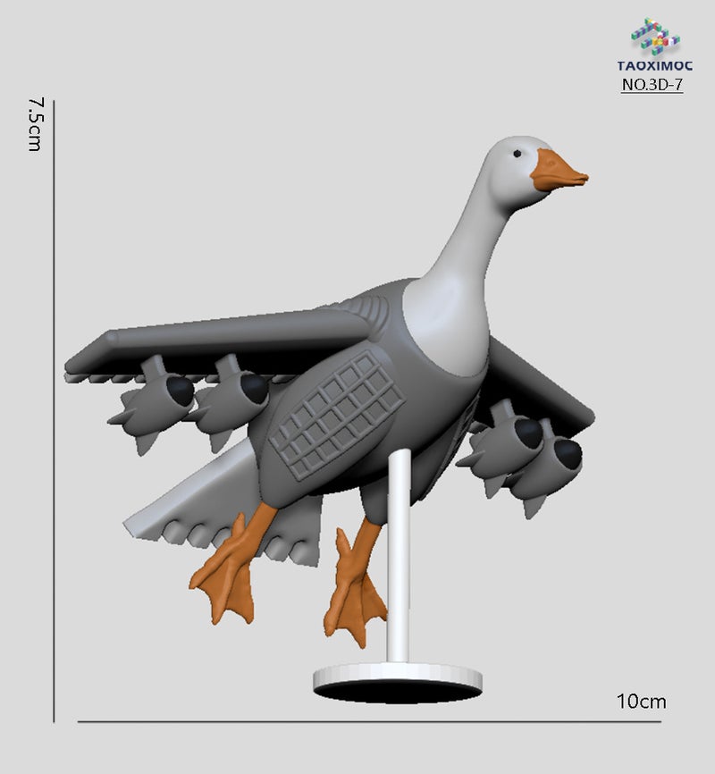 Ai American Foreign Classic Of Mountains And Seas Series Wooden Stick Man Running Shoes Shark Crocodile Aircraft 3D Printing Series Model Figure - Image 1