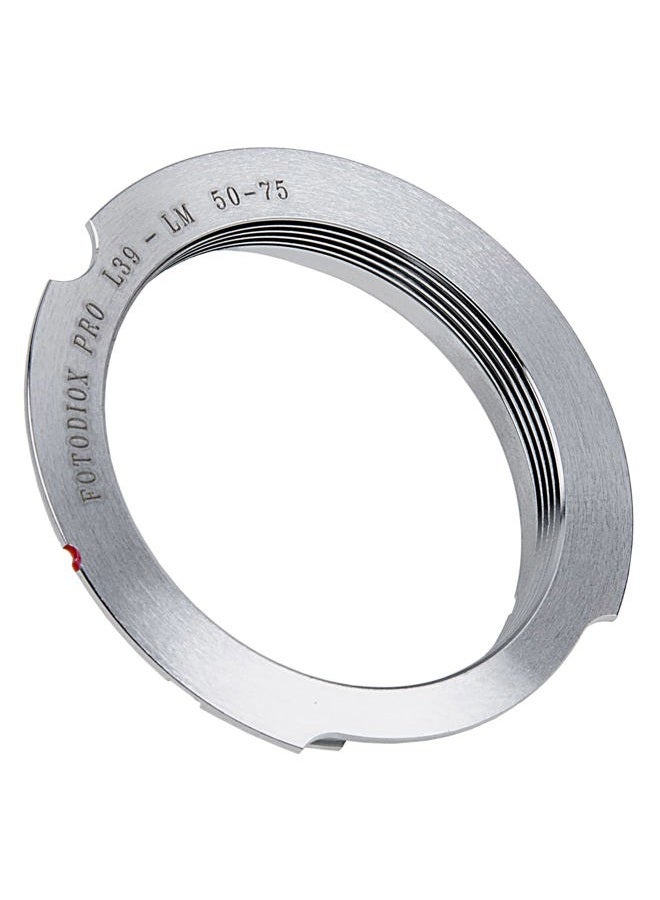 Fotodiox Pro Lens Mount Adapter, Leica M39 to Leica M, 50-75mm Frame, Manual Focus, No Play, Infinity Focus Guaranteed, 24 Month Warranty - Image 1