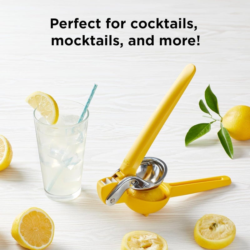 Chef'n FreshForce Citrus Juicer - Yellow Manual Juicer for Lemons and Limes - Image 5
