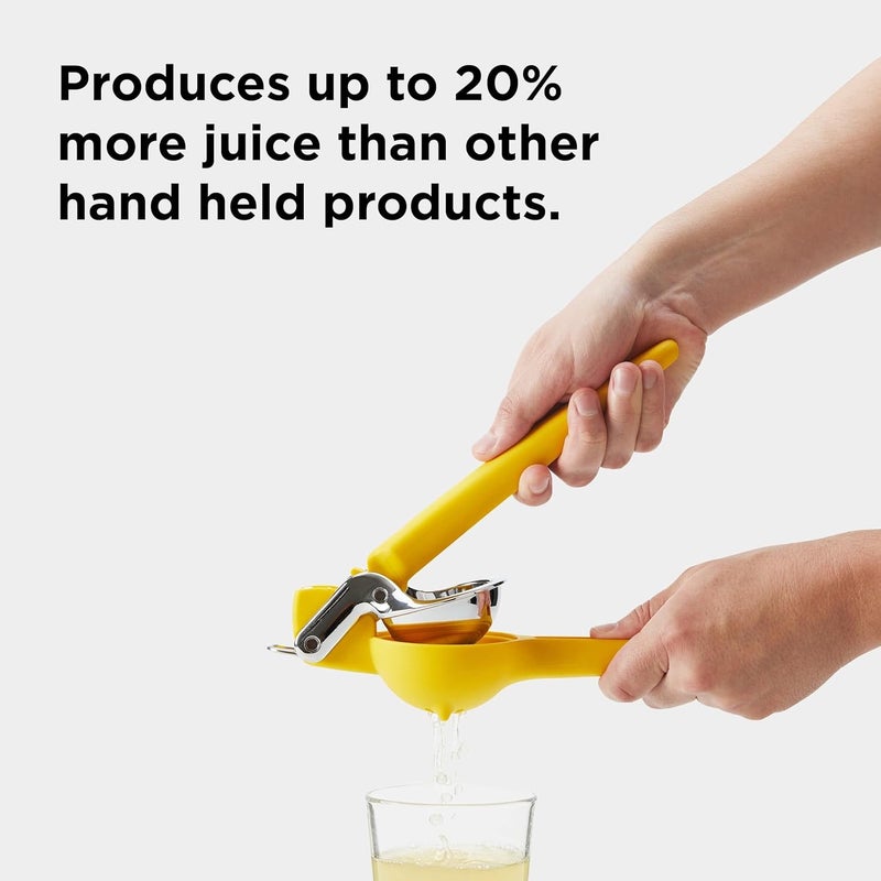 Chef'n FreshForce Citrus Juicer - Yellow Manual Juicer for Lemons and Limes - Image 3