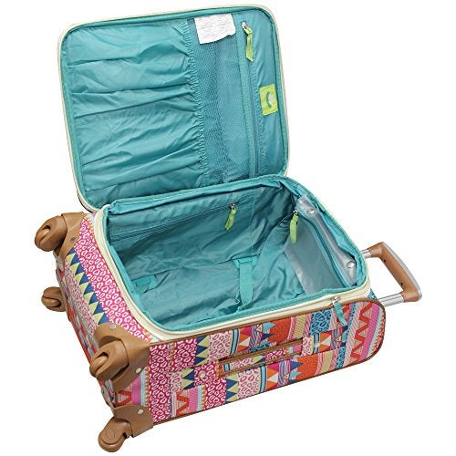 Lily Bloom Carry On Expandable Design Pattern Luggage With Spinner Wheels (20in, On the Prowl) - Image 4