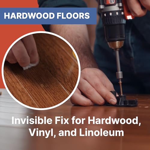 SQUEEEK NO MORE Squeaky Floor Repair Kit for Hardwood, Carpet, Vinyl & Linoleum – Complete Floor Squeak Repair Kit Includes Joist Finder Drill Bits, Tripod Fixture and 50 Counter-snap Screws - Image 5
