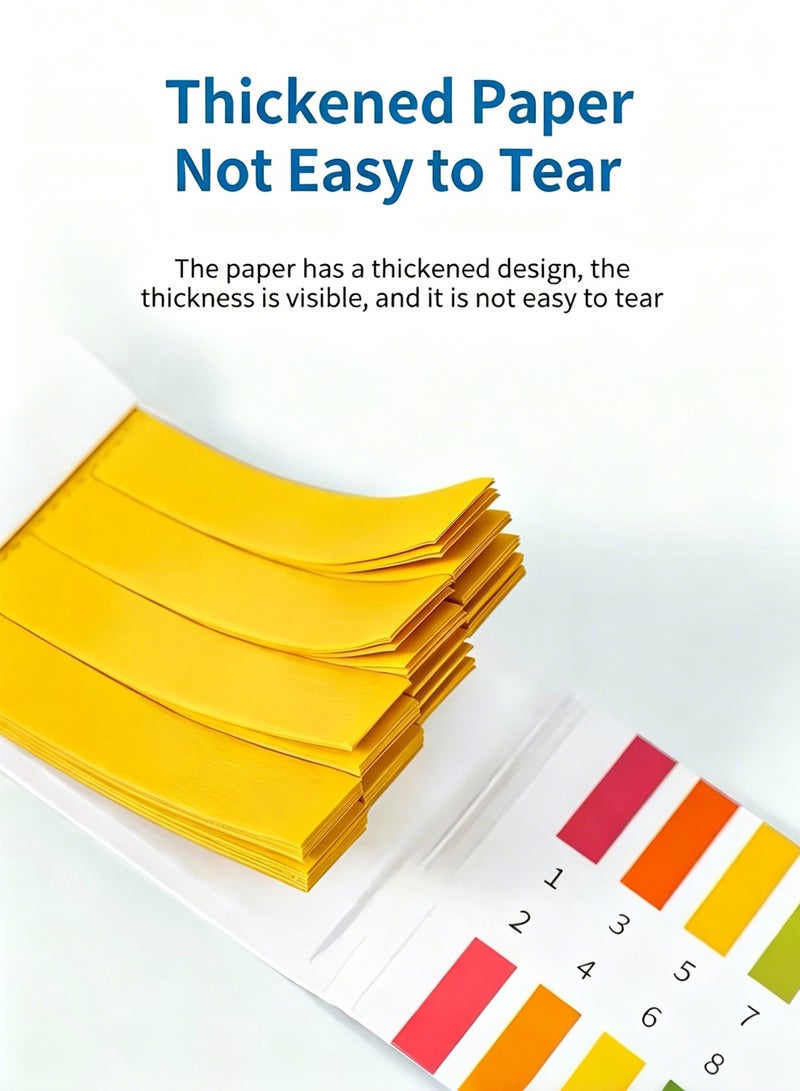 KBS 480pcs Strips Full Range PH Alkaline-Acid Test Paper Yellow One Size - Image 3