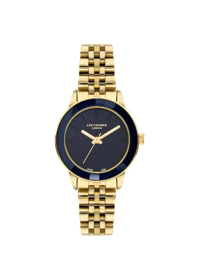 لي كوبر Lee Cooper LC07934.190 Women Analog Display Watch & Metal Strap Gold