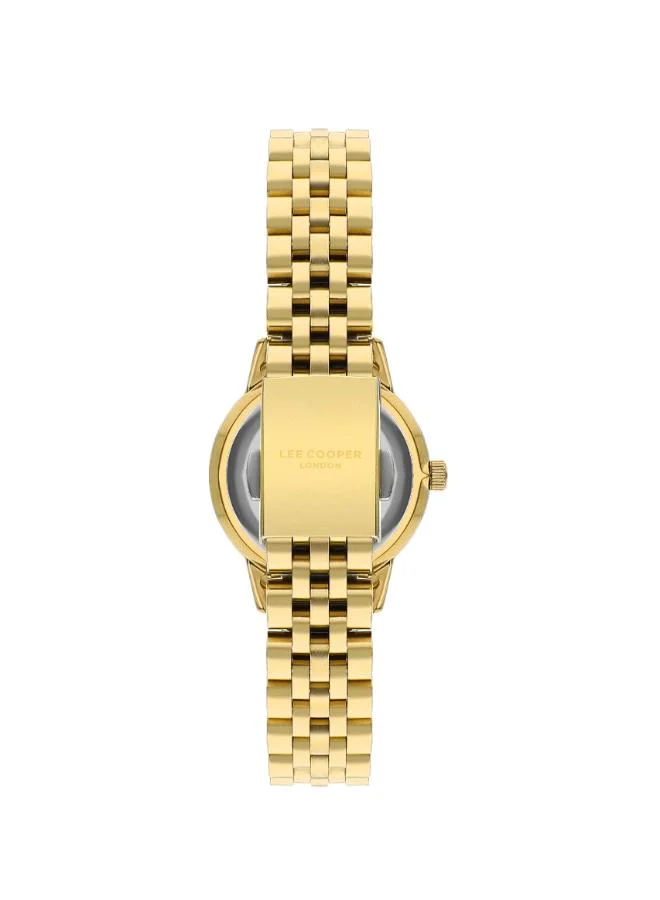 Lee Cooper Lee Cooper LC07934.190 Women Analog Display Watch & Metal Strap Gold